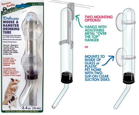 Deluxe Mouse and Hamster Drinking Tube by Oasis