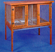 Rabbitat Hutch Double by Ware 47"W x 34"D x 48" High
