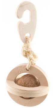 Foraging Fun Toy Wood-N-Nut Ball by Ware Mfg.
