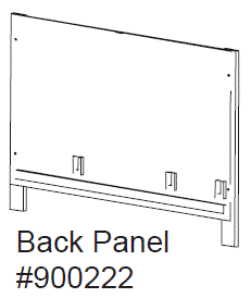 Replacement Back Panel for Chick-N-House (WA 01460)