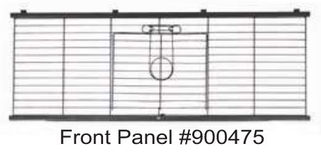 Replacement Front Panel for Living Room Rabbit Home (WA 1930)