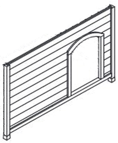 Replacement Front Panel for Large Premium + Dog House (WA 01702)