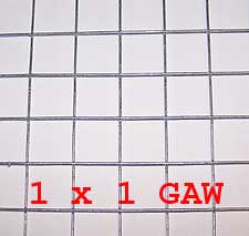 1" x 1" 16 gauge GAW Wire Mesh Roll 100 ft. long - Click Image to Close