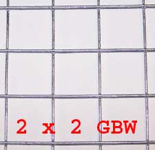 2" x 2" 16 gauge GBW Wire Mesh Roll 150 ft. long