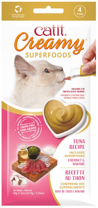 Catit Creamy Superfood Treats - Tuna 4 pack