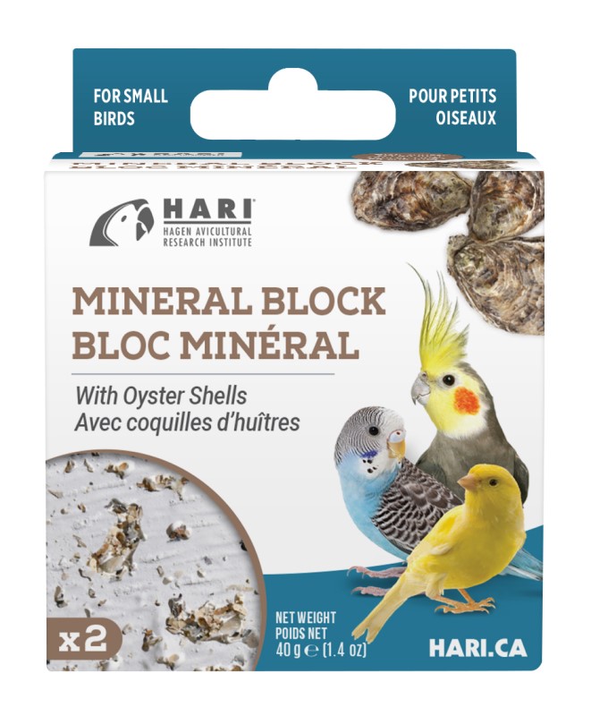 HARI Mineral Block with Oyster Shell 2 pack - Click Image to Close