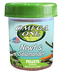 Omega One Newt & Salamander Pellets 1.2oz