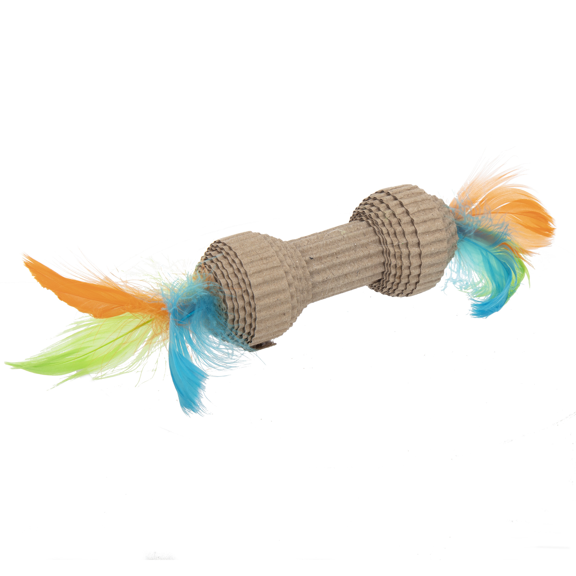 Corrugate Barbell Eco Friendly Cat Toy - Click Image to Close