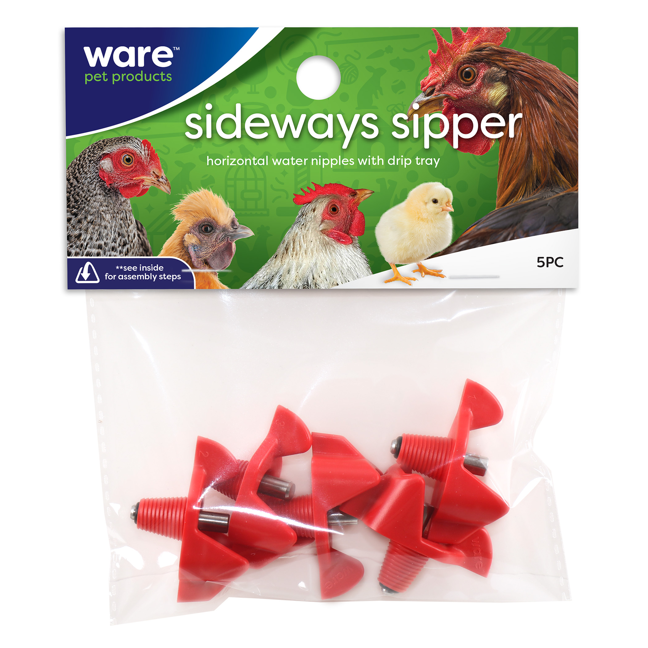 Sideways Sipper Valve 5pc Horizontal - Click Image to Close