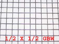 1/2" x 1/2" 16 gauge GBW Wire Mesh Roll 100 ft. long