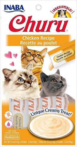 Inaba Churu GF Chicken Puree Lickable Cat Trt 4PK