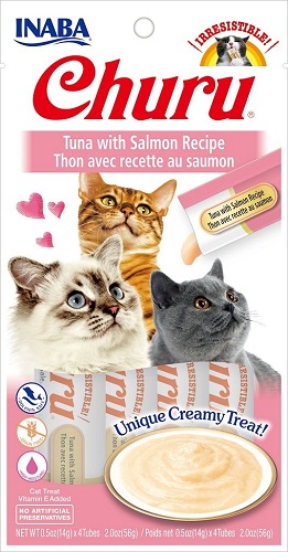 Inaba Churu GF Tuna with Salmon Puree Cat Trt 4pk