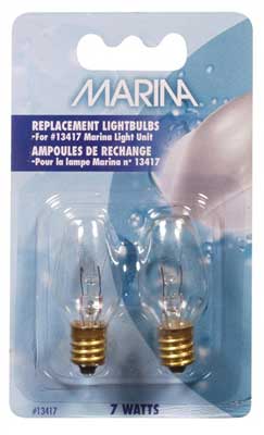 Marina Clear Light Bulbs 7W 120V - Click Image to Close