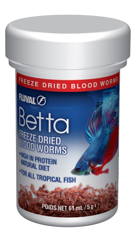 Fluval Betta Freeze Dried Bloodworms 0.18 oz