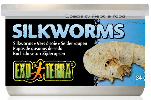 Exo-Terra Canned Silkworms 1.2 oz - Click Image to Close