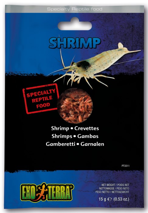 Exo Terra Vacuum Packed Reptile Foods Shrimp 15 gr - Click Image to Close