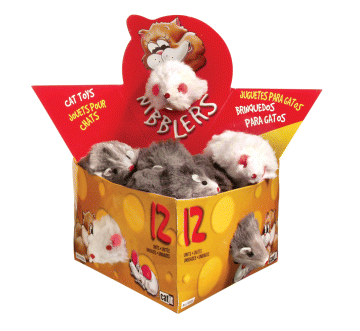 Deluxe Fur Mouse - Large (3") 12 Pack - Click Image to Close