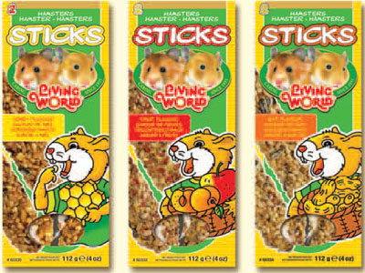 Living World Hamster Sticks - Click Image to Close