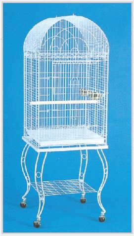 Dome Top Small Parrot Cage with Stand by TSI - Click Image to Close