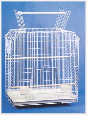 Open Top Play Cage White by TSI - Click Image to Close