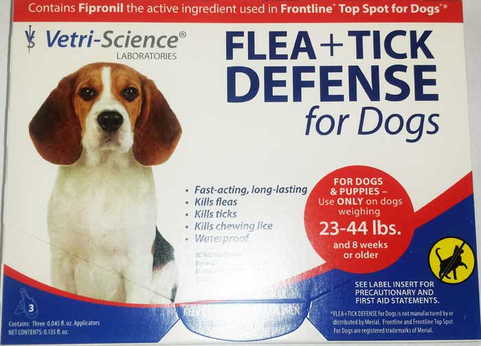 Vetri-Science Flea + Tick Defense for Dogs 23 - 44 Pounds - Click Image to Close
