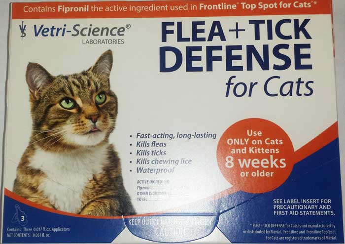 Vetri-Science Flea + Tick Defense for Cats & Kittens - Click Image to Close