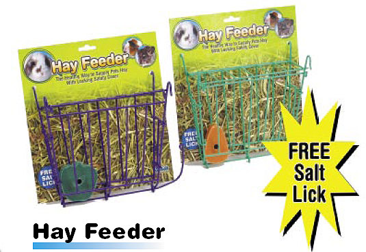 Hay Feeder with Salt Lick by Ware - Click Image to Close