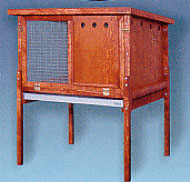 Rabbitat Hutch Deluxe by Ware 43"W x 35"D x 48" High