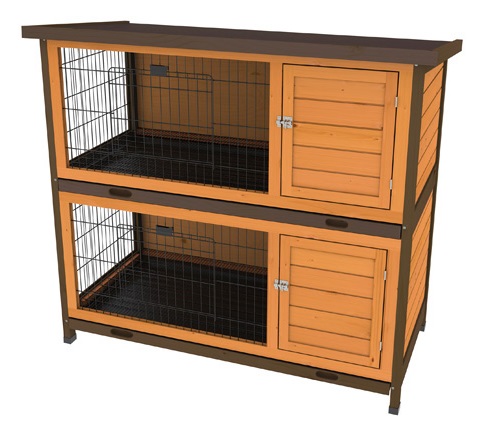 Premium Plus Double Decker Rabbit Hutch by Ware Pet