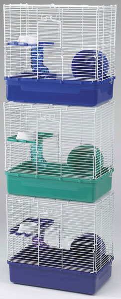 Home Sweet Home Hamster Cage 2 story 3 PACK