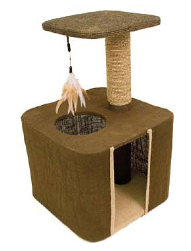 Burlap Condo and Perch by Ware Mfg. - Click Image to Close