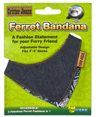 Critter Jeans Ferret Bandana by Ware Mfg. - Click Image to Close