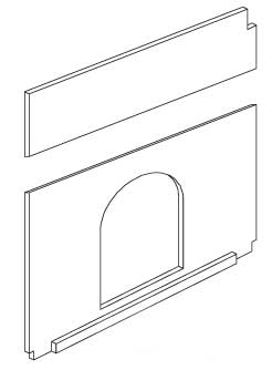 Replacement Divider Panel for LG. Premium Plus Hutch (WA 01516) - Click Image to Close