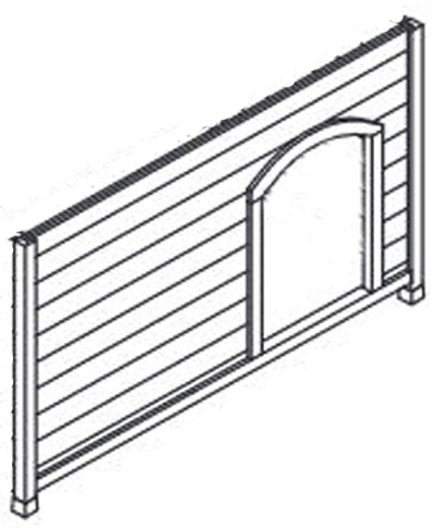 Replacement Front Panel for Large Premium + Dog House (WA 01702) - Click Image to Close