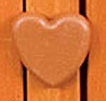 Replacement Heart Shape Latch for Hutches by Ware Mfg.