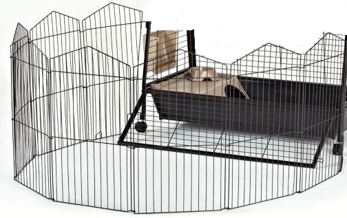 oxbow guinea pig and dwarf rabbit habitat with play yard